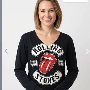 The Rolling Stones Black and White Graphic Tee
